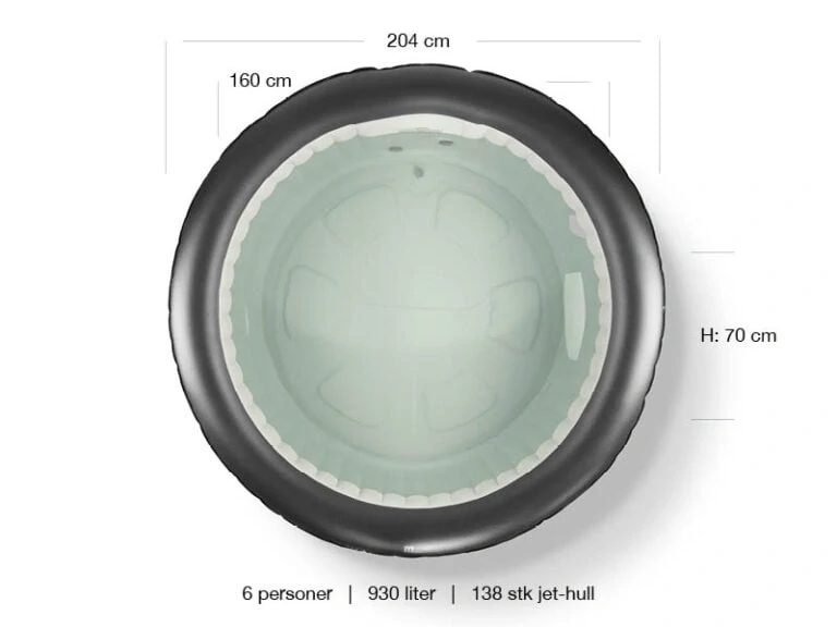 Mobilní vířivá vana MSpa RIMBA 6p